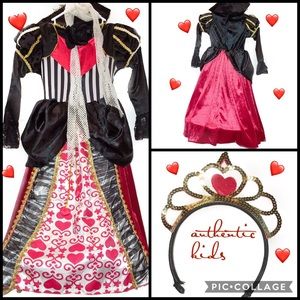 ❤️authentic kids Queen Of Hearts Costume Sz 5/6❤️